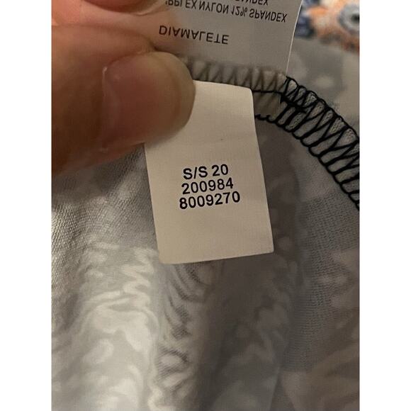 Title Nine Double Dare Stretch Knit Dress Romper in Tabriz Print Women’s Medium - Picture 4 of 11